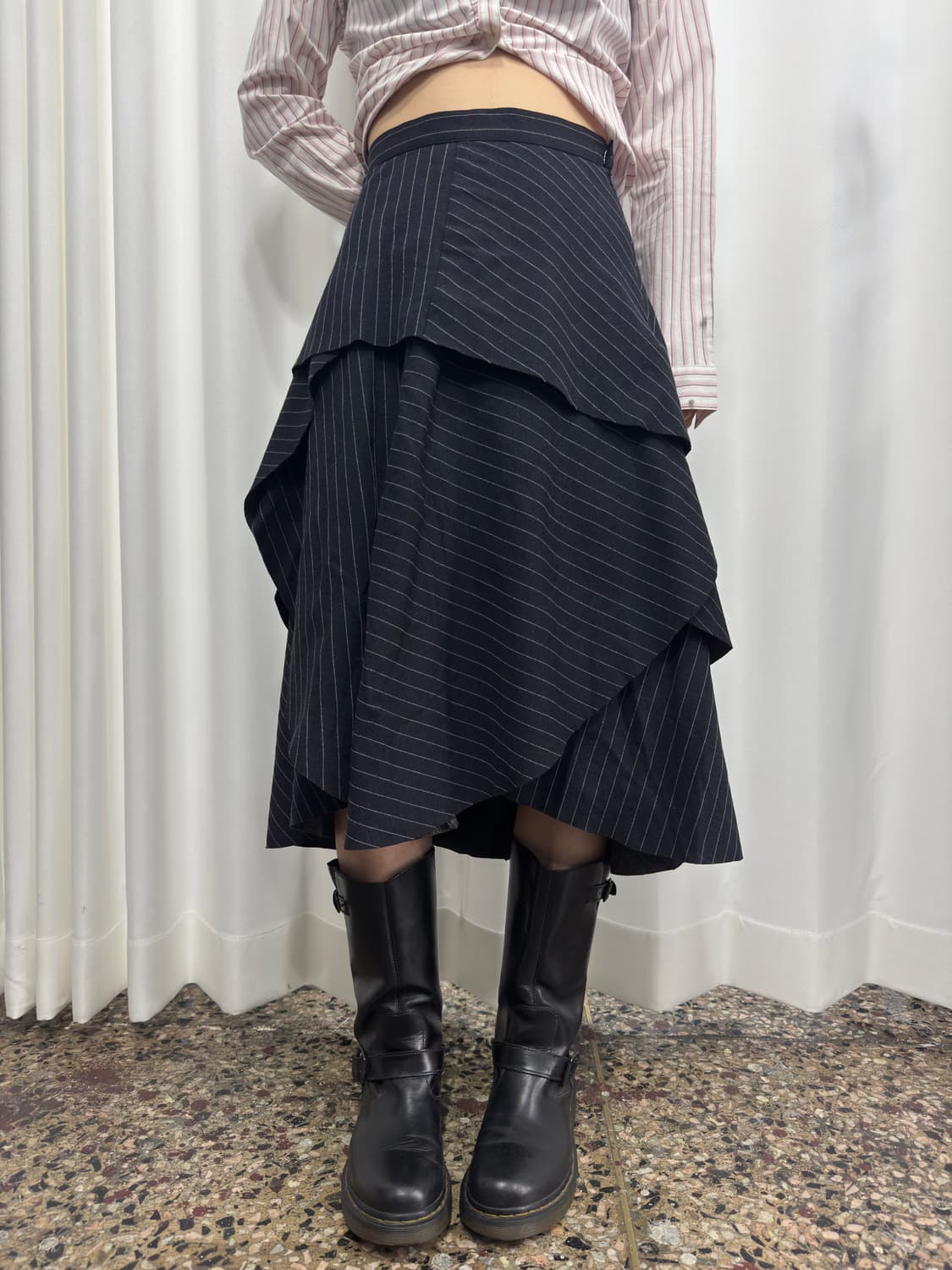 atsuro tayama design layered skirt 상품이미지1
