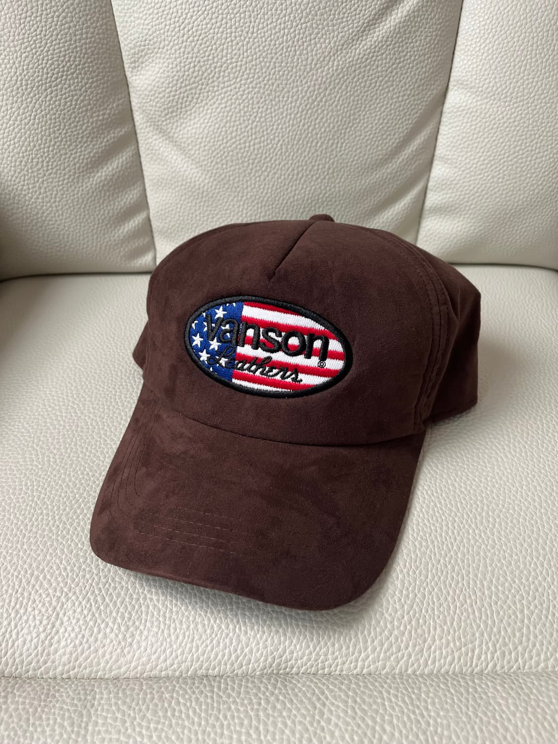 Vanson 스웨이드 성조기 캡 상품이미지1