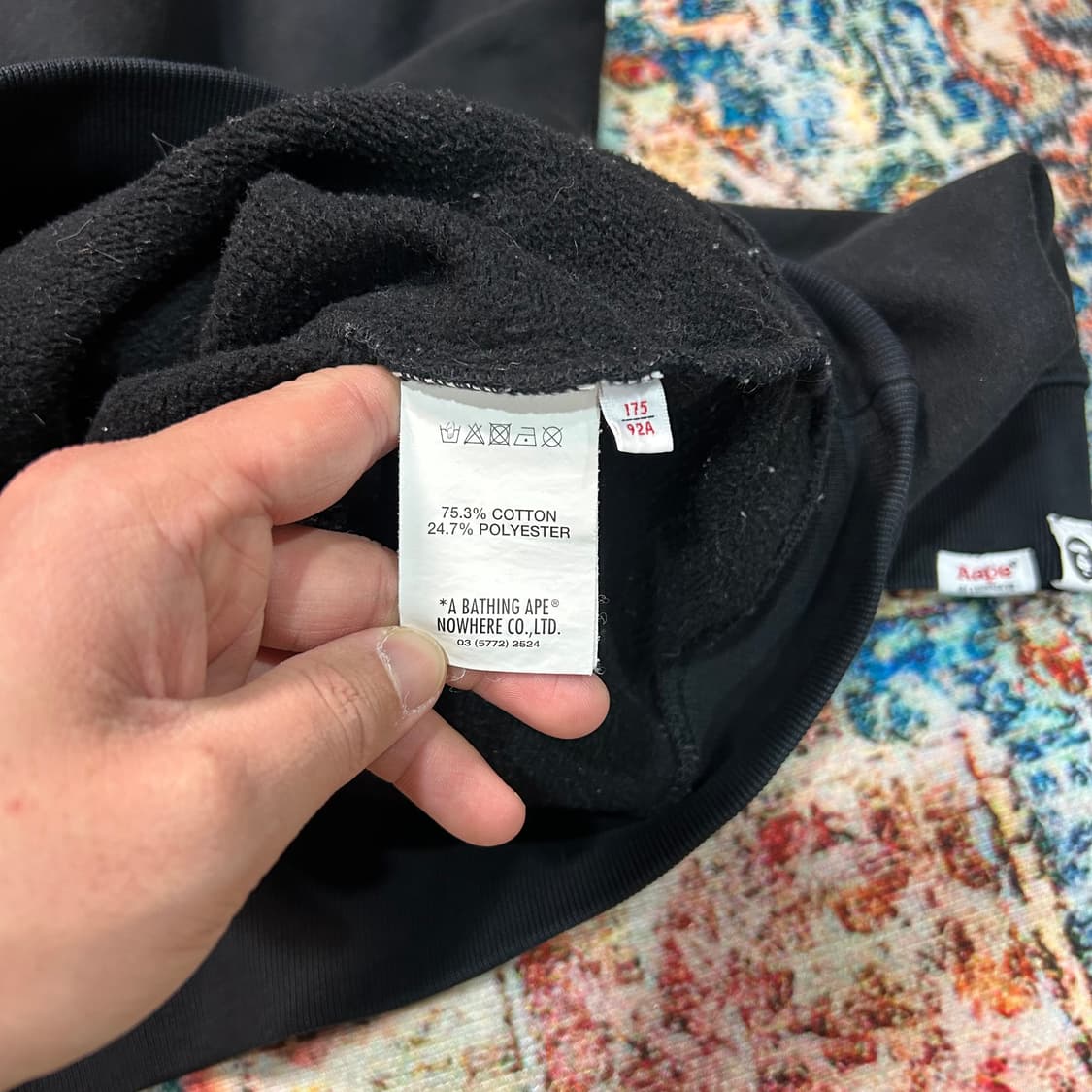 [L] 베이프 애이프 프린팅 후드티 상품이미지9