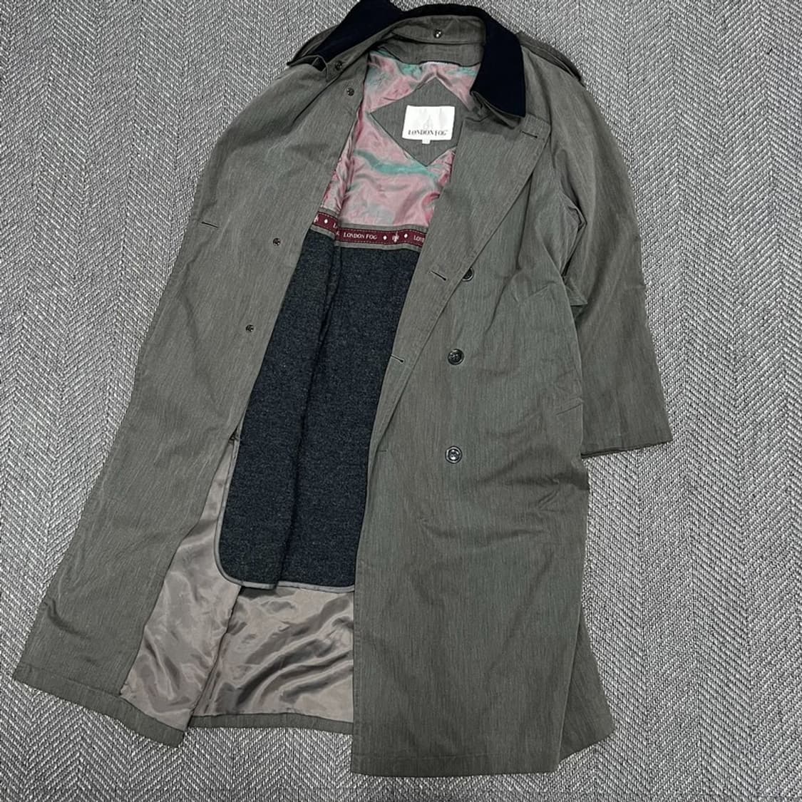 런던포그 더블 트렌치 벨티드코트 v0989 상품이미지5