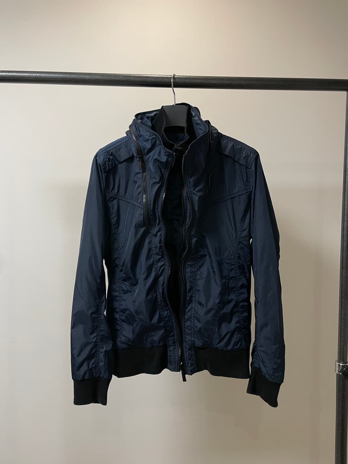 (105) tbj 네이비 락시크 블루종 바람막이 자켓 상품이미지1