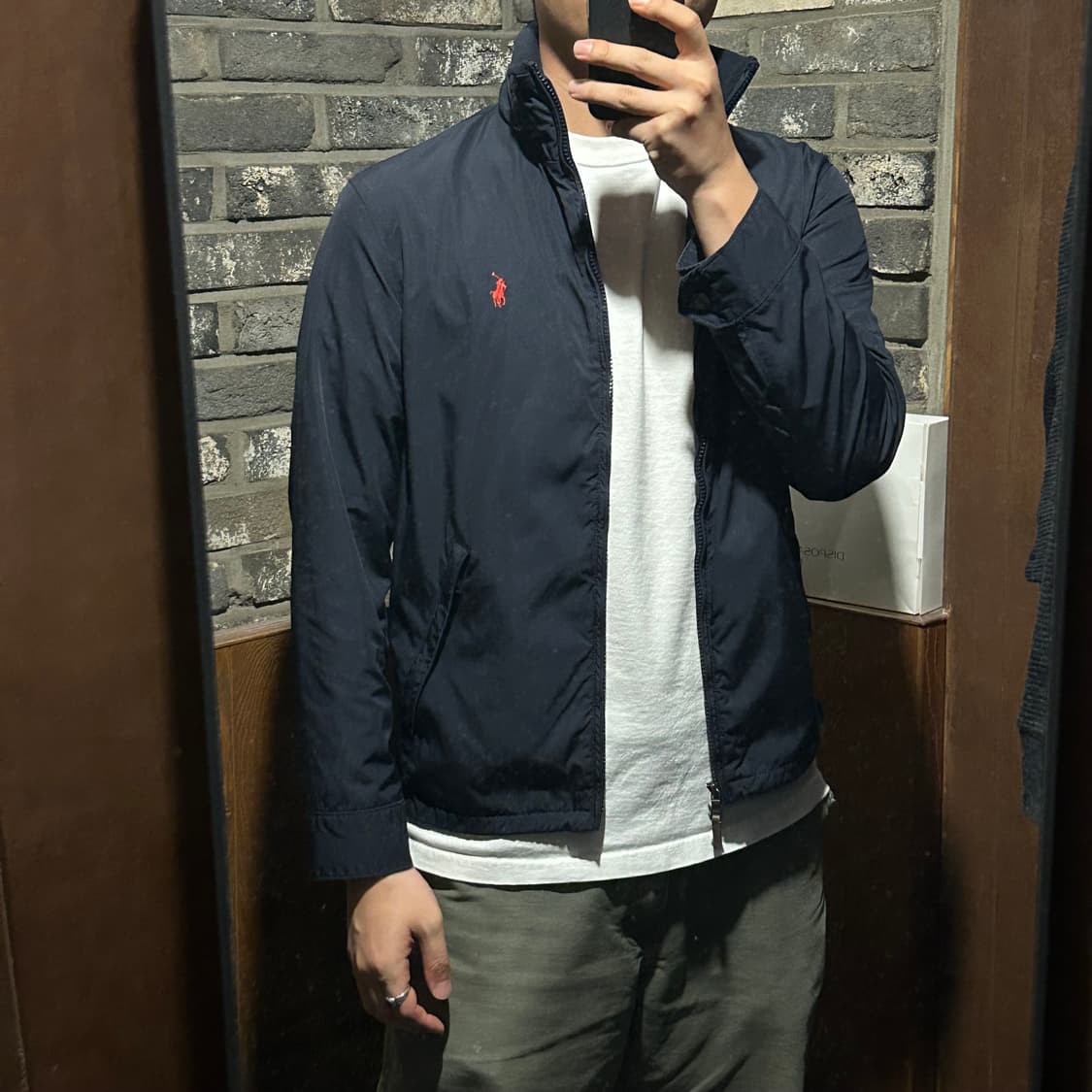 M) 폴로 랄프로렌 네이비 폴리쉘 히든후드 페리 자켓 상품이미지9