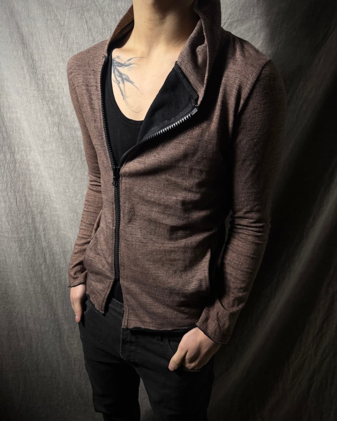 RIPVANWINKLE Asymmetric Zip Hoodie   상품이미지2