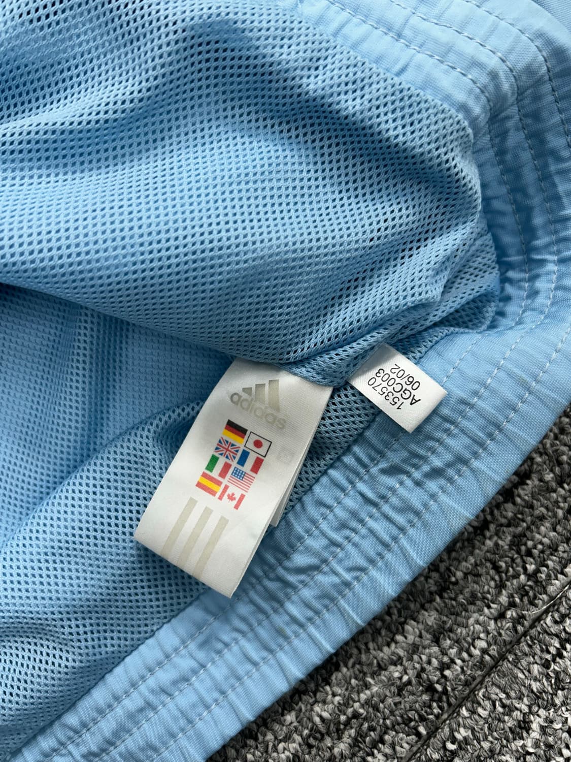 아디다스 00s 스카이블루 트랙탑 바람막이 상품이미지8