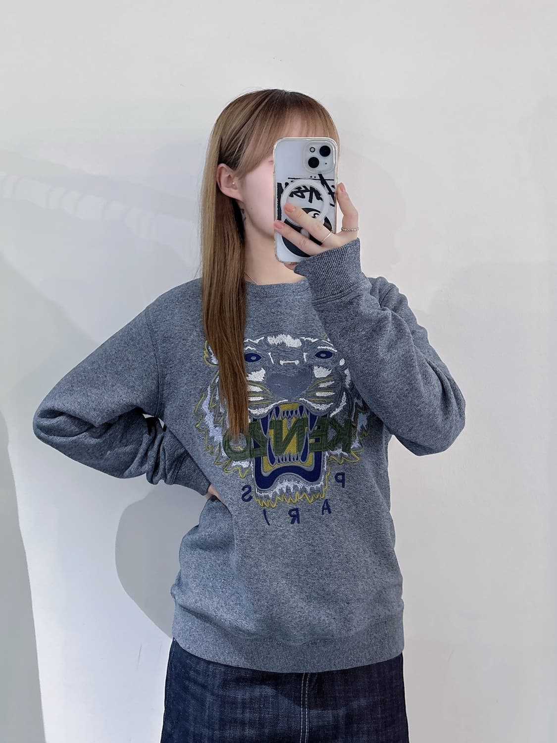 겐조 타이거 자수 맨투맨 상품이미지1