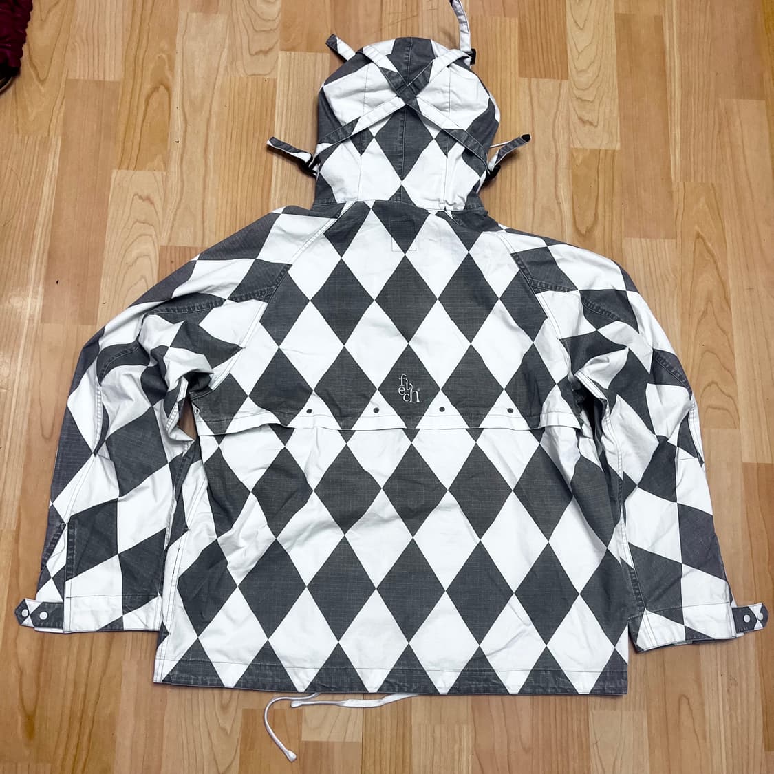 (XL) 페치선데이 체커보드 후디 바람막이 상품이미지2