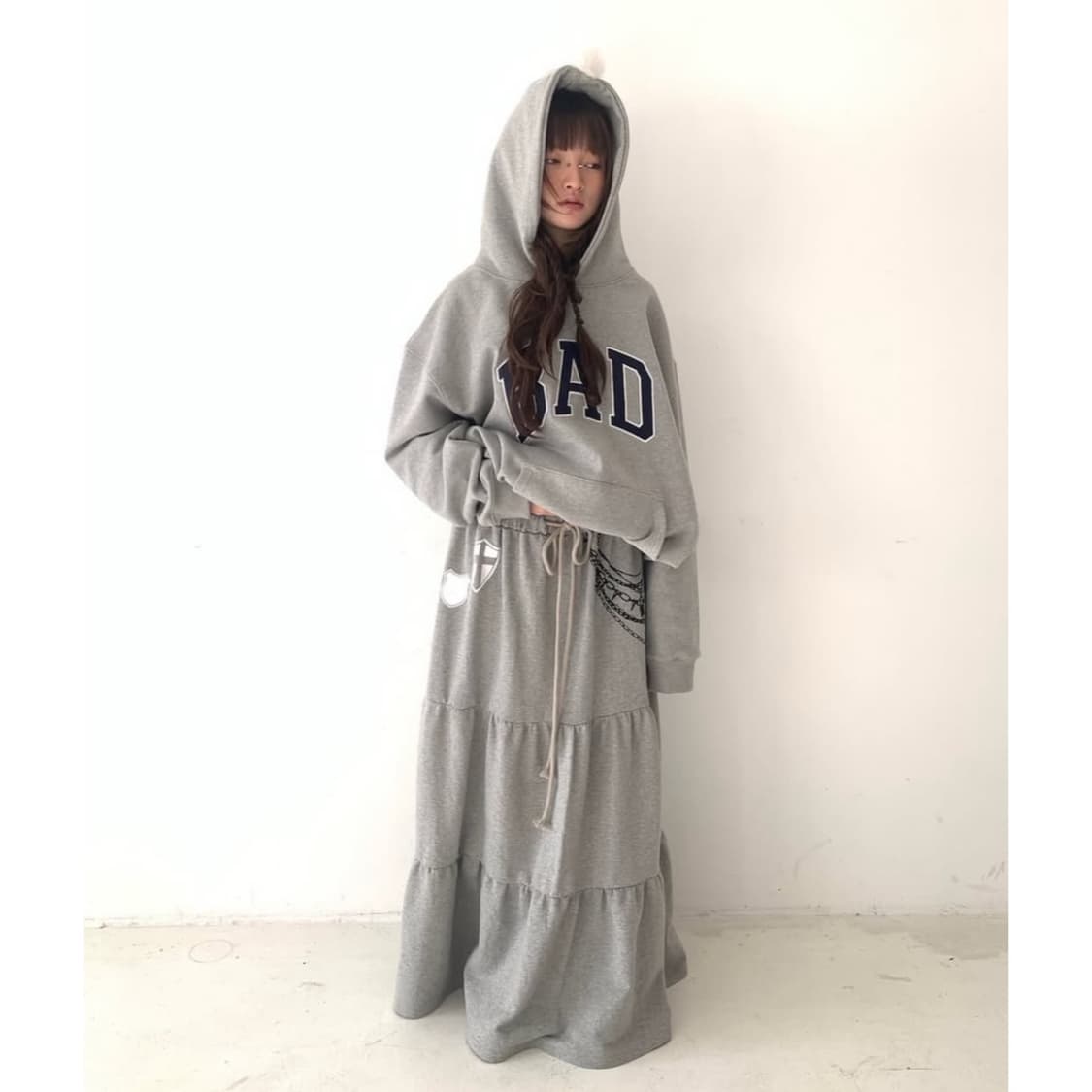 샵페어리 맥시 저지 티어드 스커트 maxi jersey tiered 상품이미지2