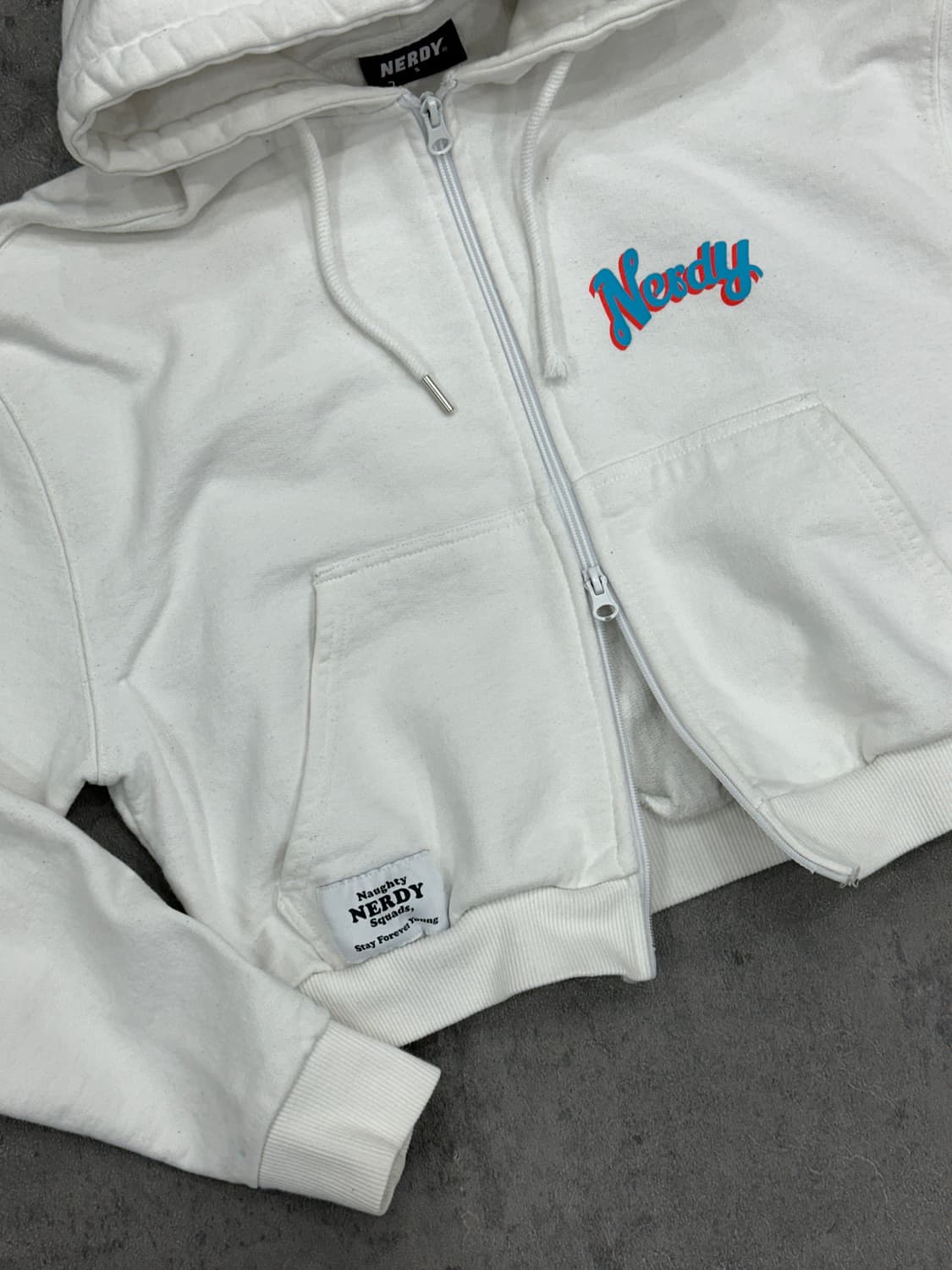 널디 크롭 커스텀 후드집업 상품이미지3