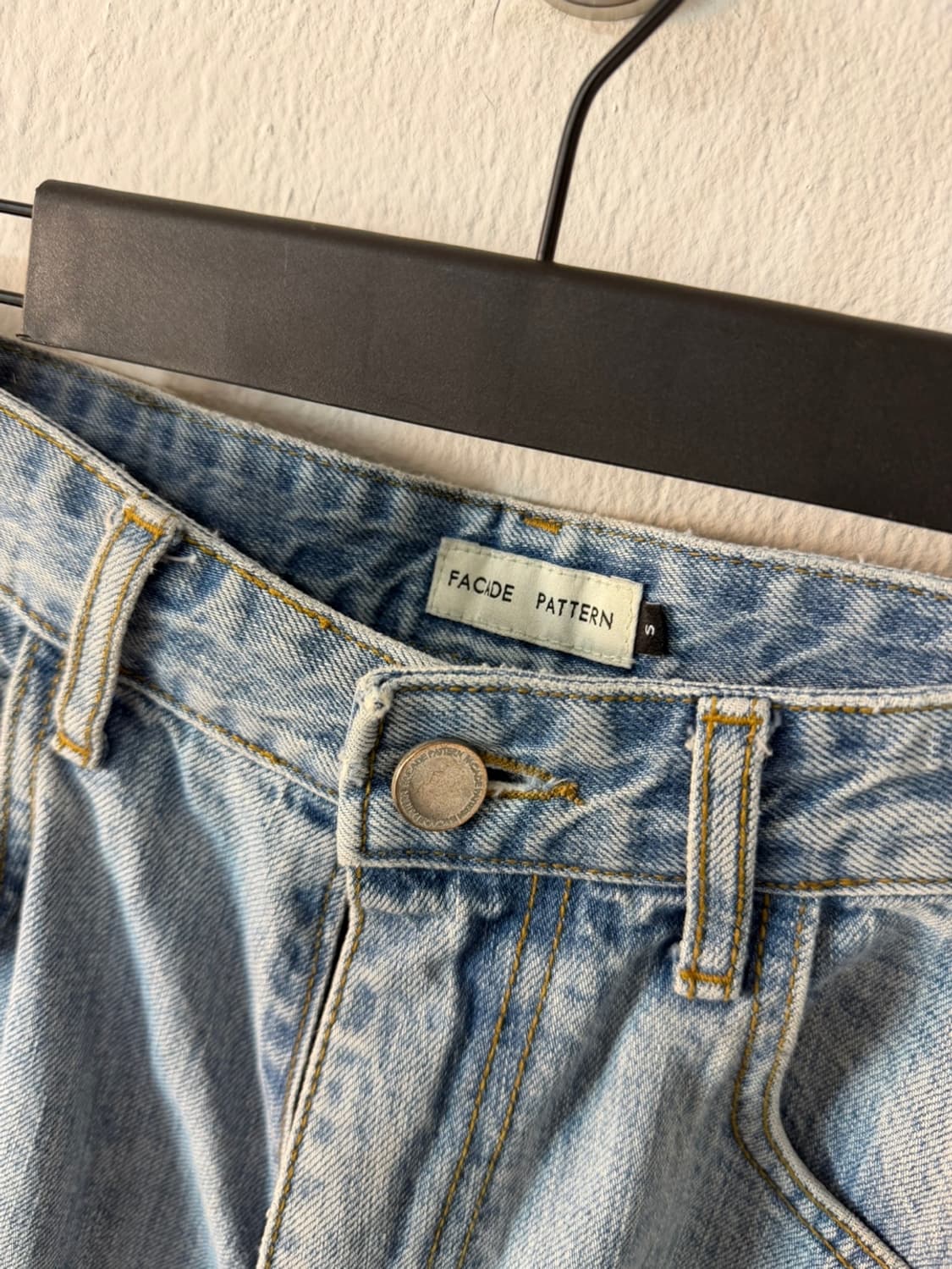 파사드 패턴 데님 팬츠  상품이미지7