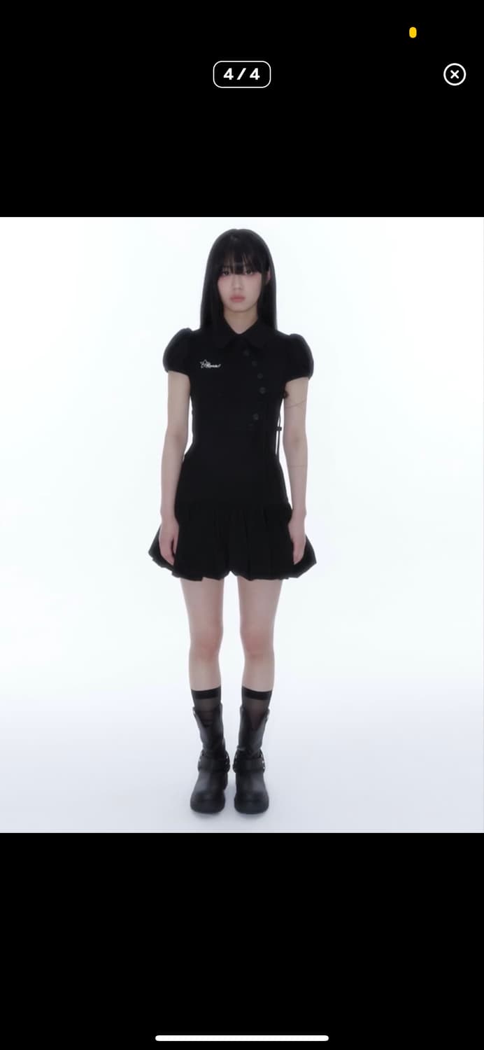 [급처] 카시코 퍼프 드레스 미니 원피스 블랙  상품이미지1