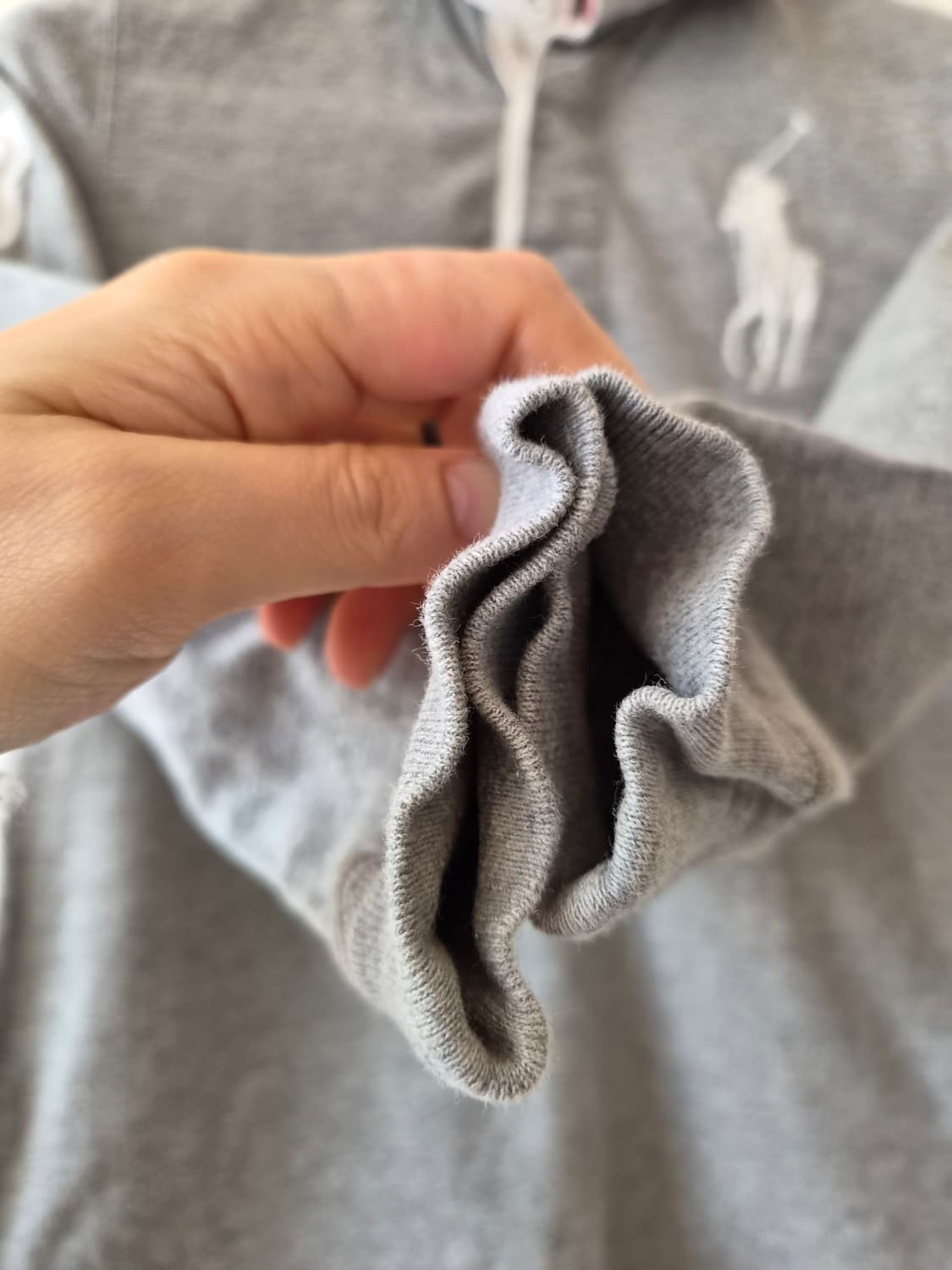 폴로랄프로렌 키즈 그레이 PK카라긴팔티셔츠 7T사이즈 상품이미지4