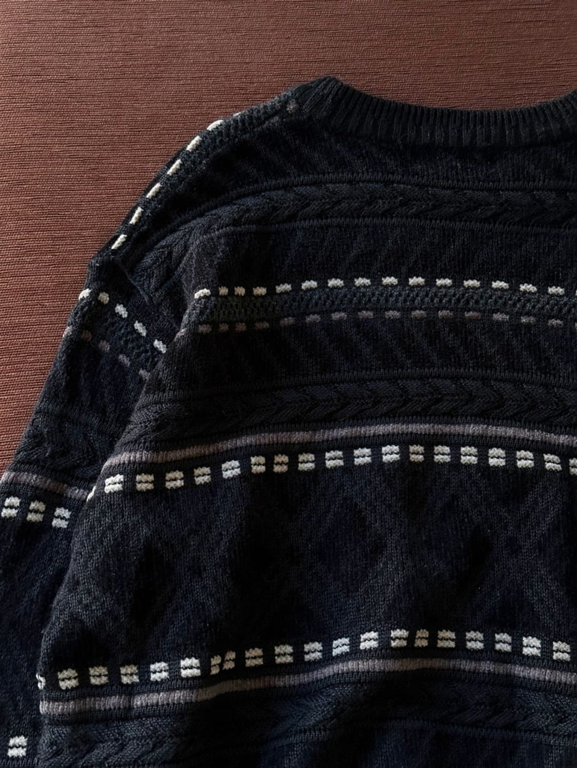 Wool blend pattern knit P/O 상품이미지5