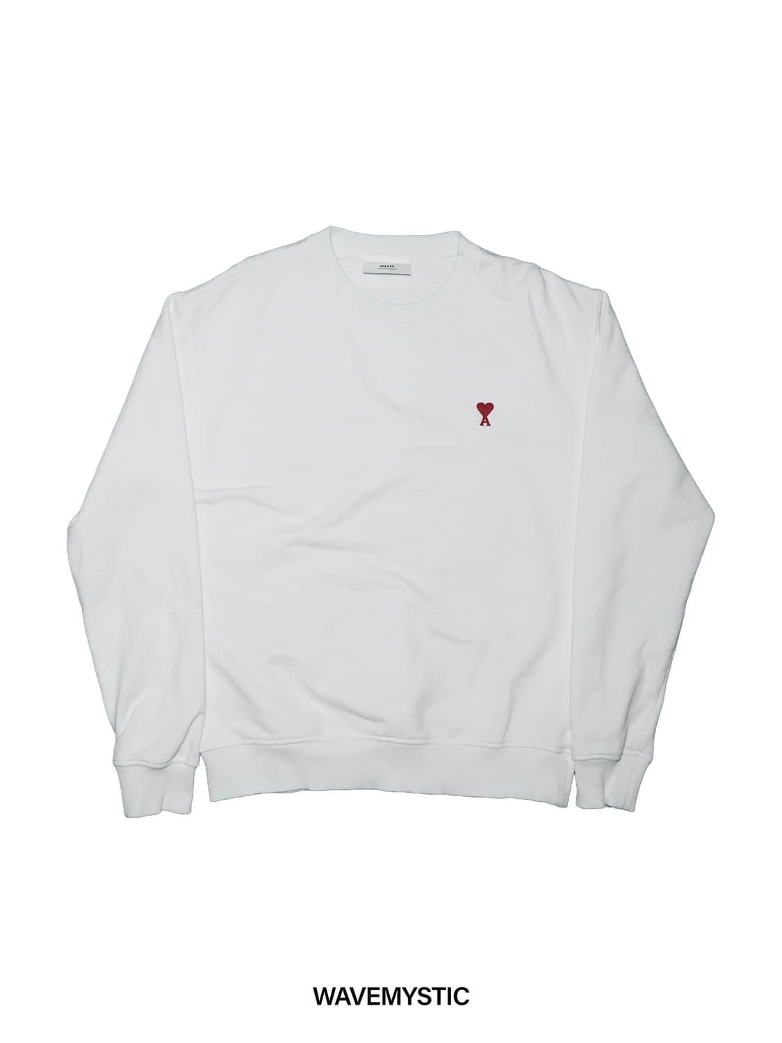 [정품]아미 스몰 하트 자수 화이트 맨투맨 L 상품이미지1