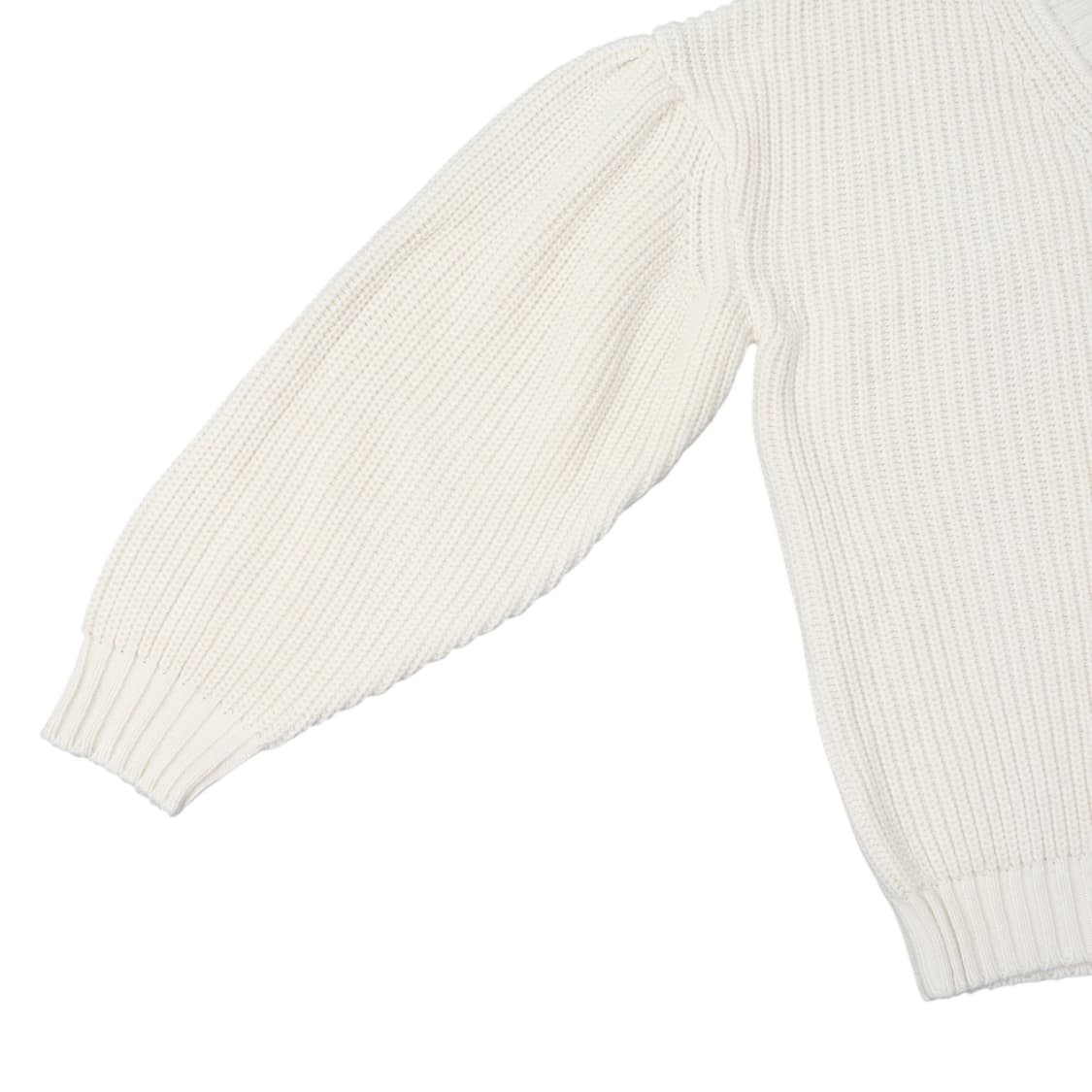 MSGM 밀라노 퍼프 화이트 브이넥 니트 상품이미지4