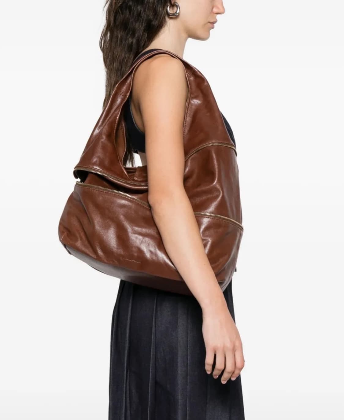 팔로마울 25fw Riba Zip 지퍼 숄더백/브라운 상품이미지7