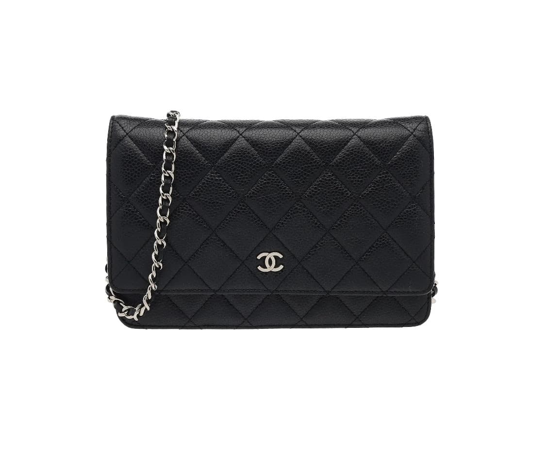 [S급] 샤넬 클래식 WOC 캐비어 은장 크로스백 블랙 판매합니다!!! 상품이미지1