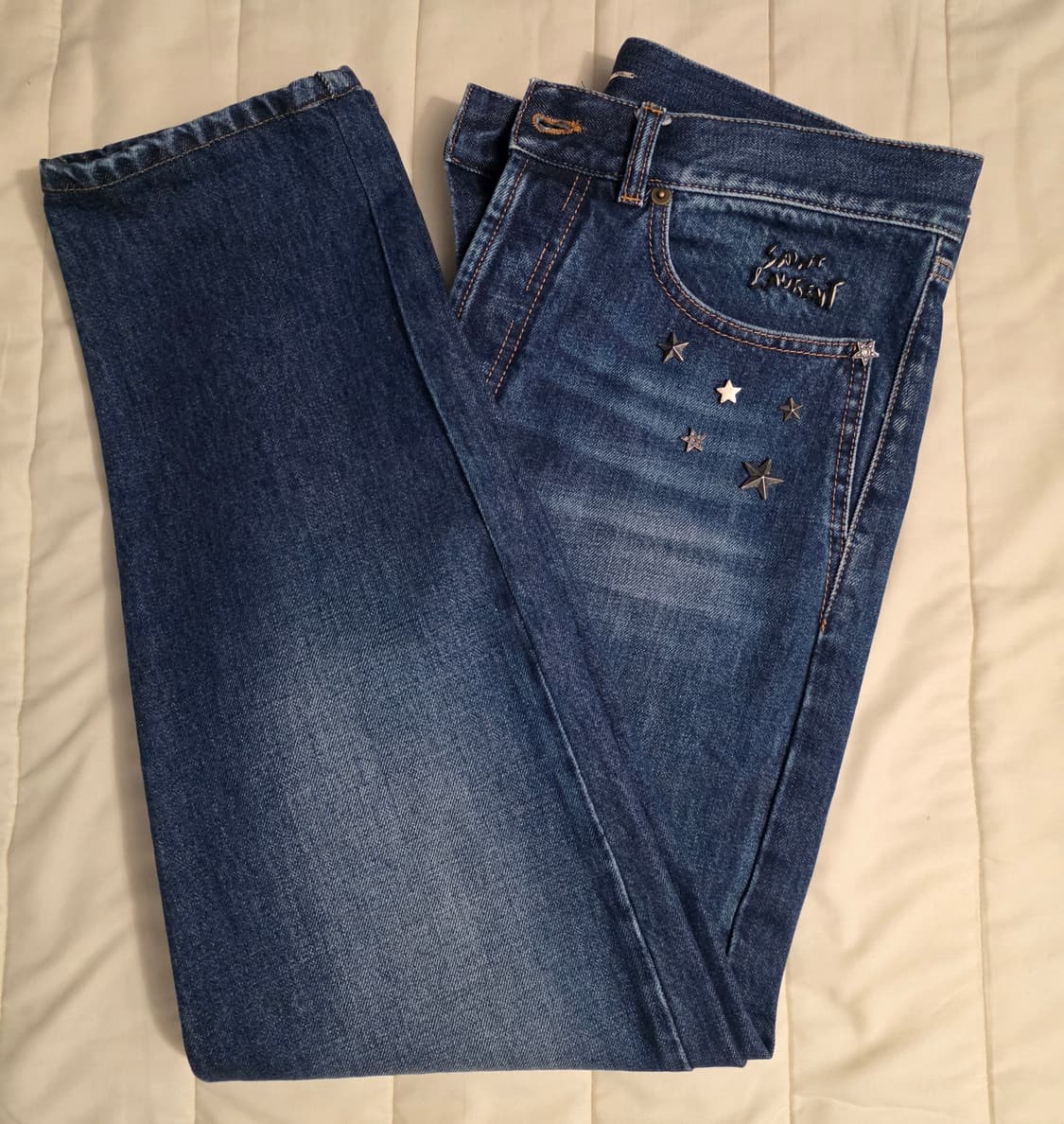 생로랑 별 장식 데님 팬츠 31 상품이미지1