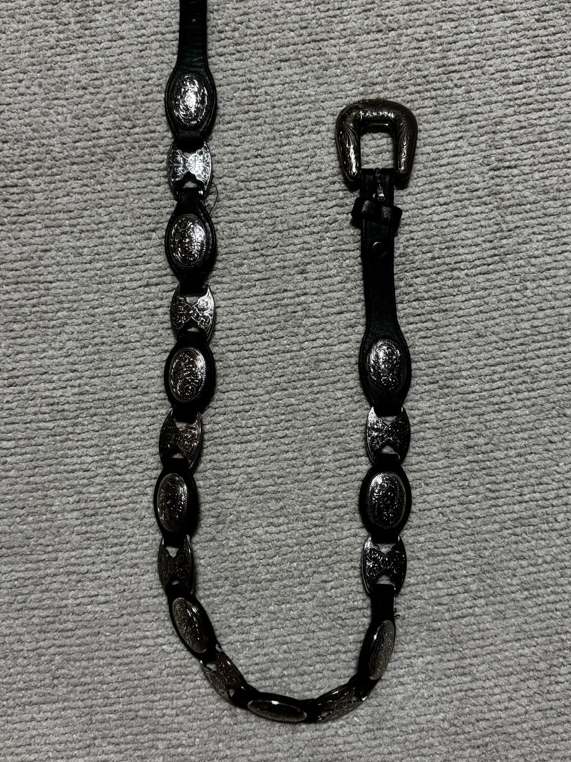 90s USA 토니라마 카우레더 웨스턴벨트 32사이즈 상품이미지3