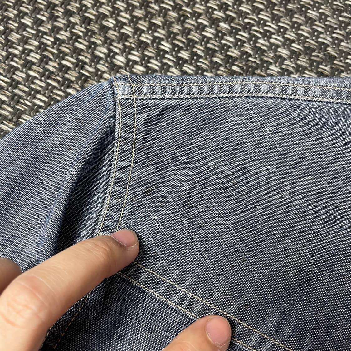 쉐인진스 히든 버튼 데님 웨스턴 M 상품이미지6