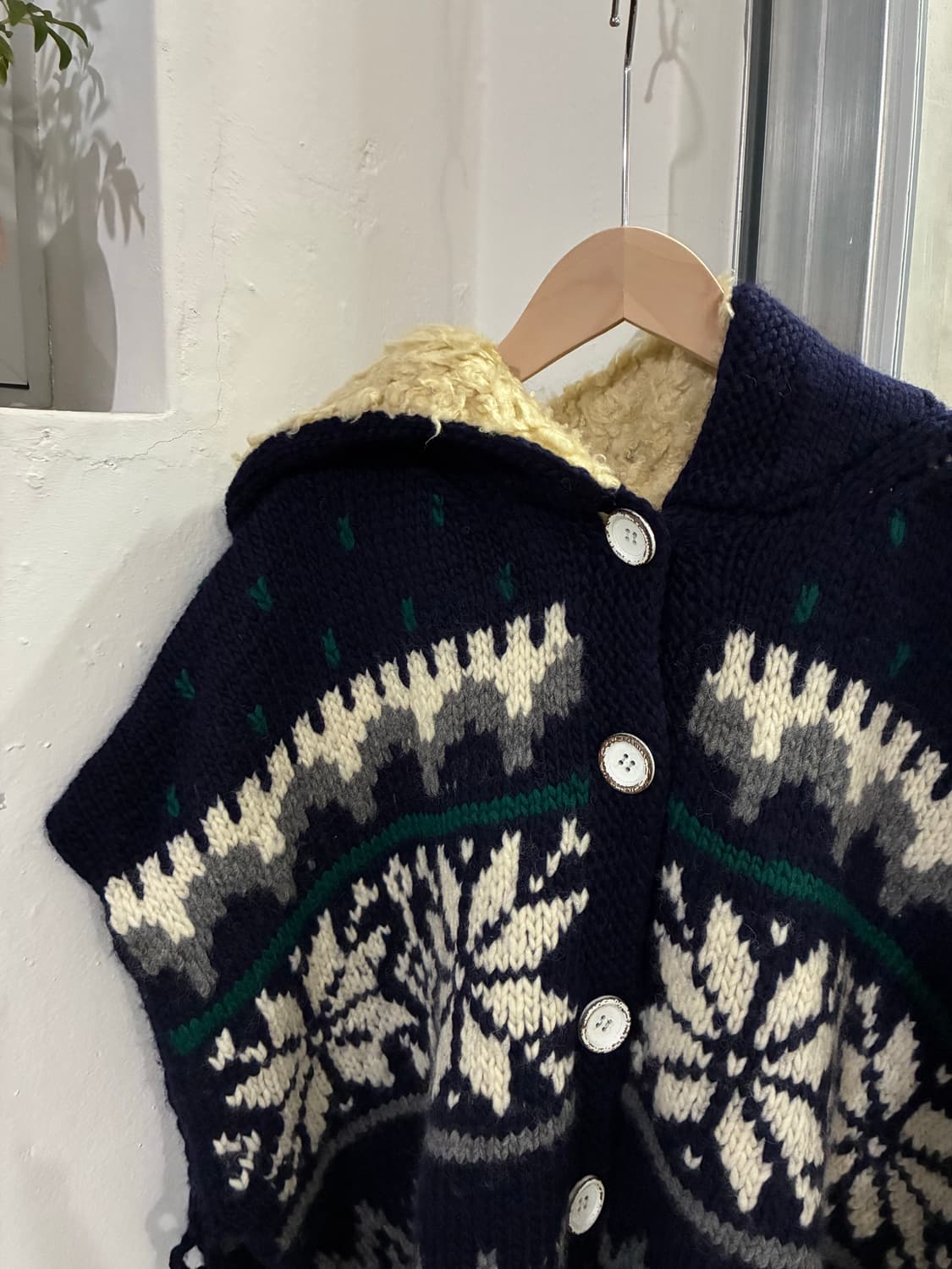 스나오 쿠와하라 니트 판초 상품이미지4