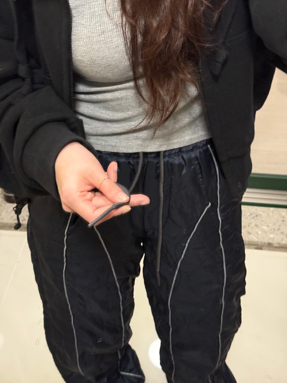 더일마 하비에르 퀼팅 팬츠 (진네이비) 상품이미지7