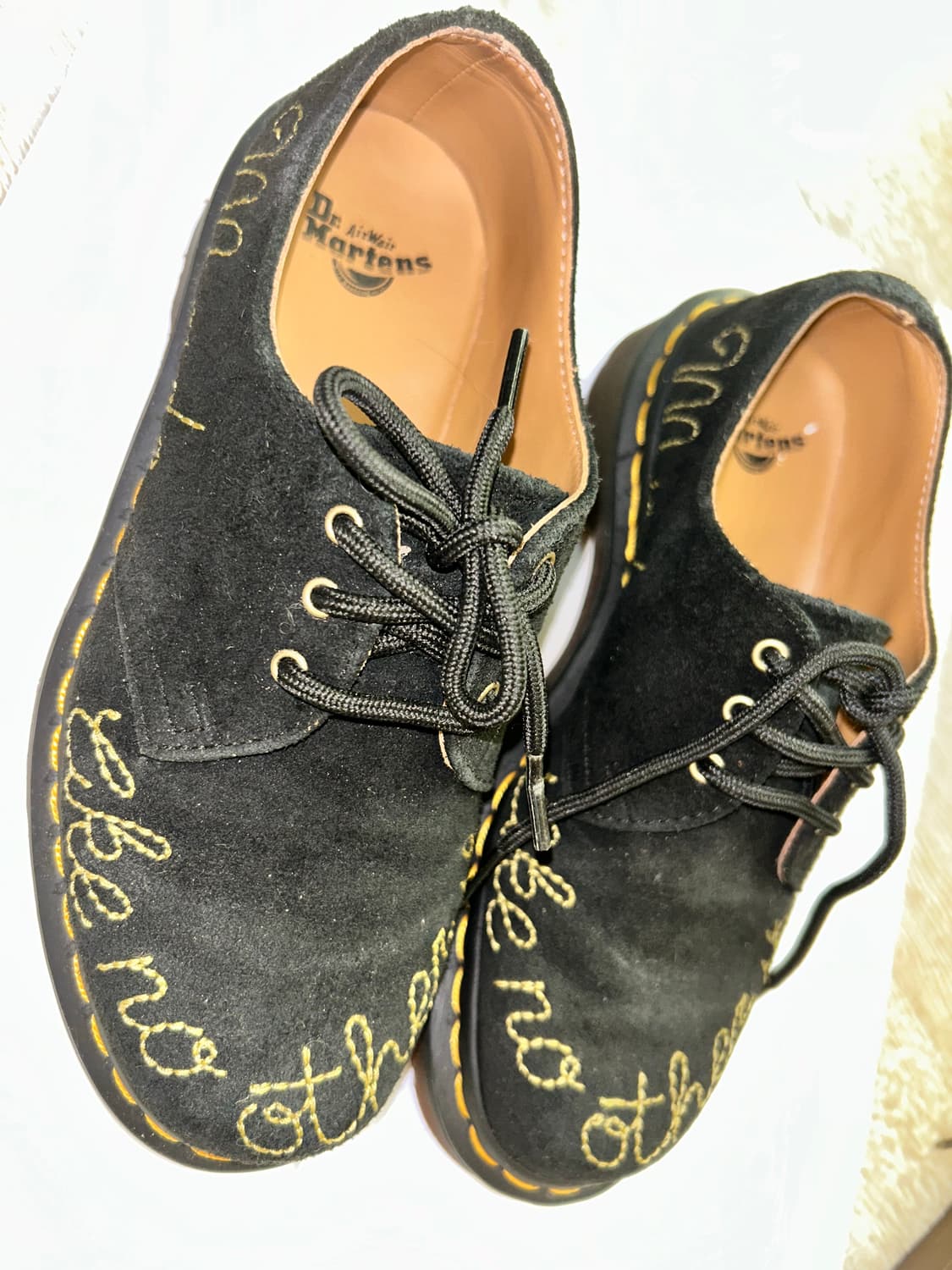 닥터마틴 1461 자수 데저트 오아시스 스웨이드 블랙 상품이미지6
