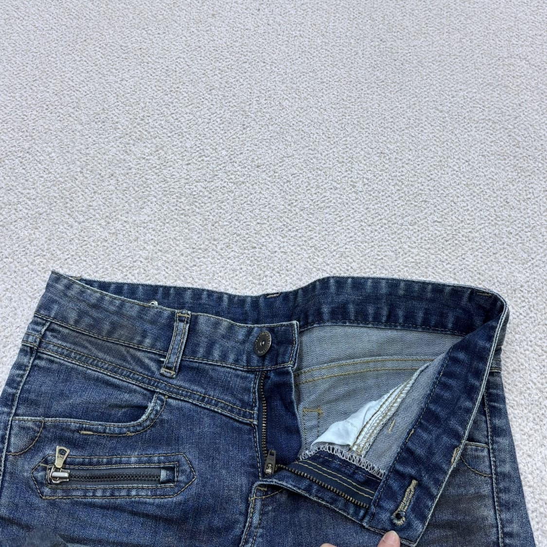 42 베네통 빈티지 워싱 데님 팬츠 0423E 상품이미지7