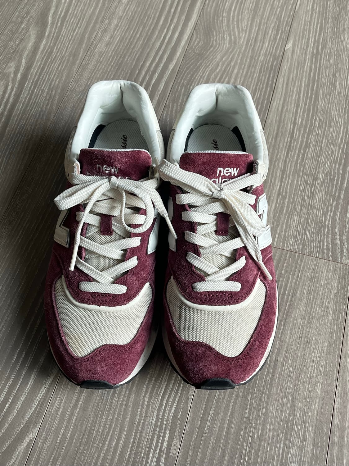 뉴발란스 574 레거시 앙고라 버건디 250 상품이미지3
