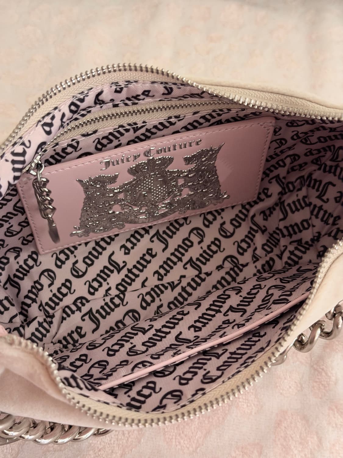 대대장!) 쥬시꾸뛰르 벨벳 숄더백 크로스백2way 갸루 핀터깔 상품이미지2