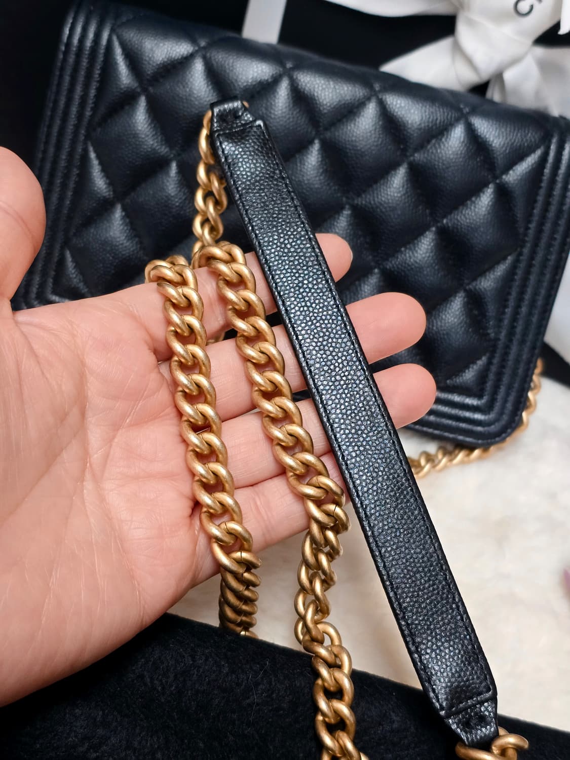 샤넬woc백 금장 정품 풀구성 상품이미지6