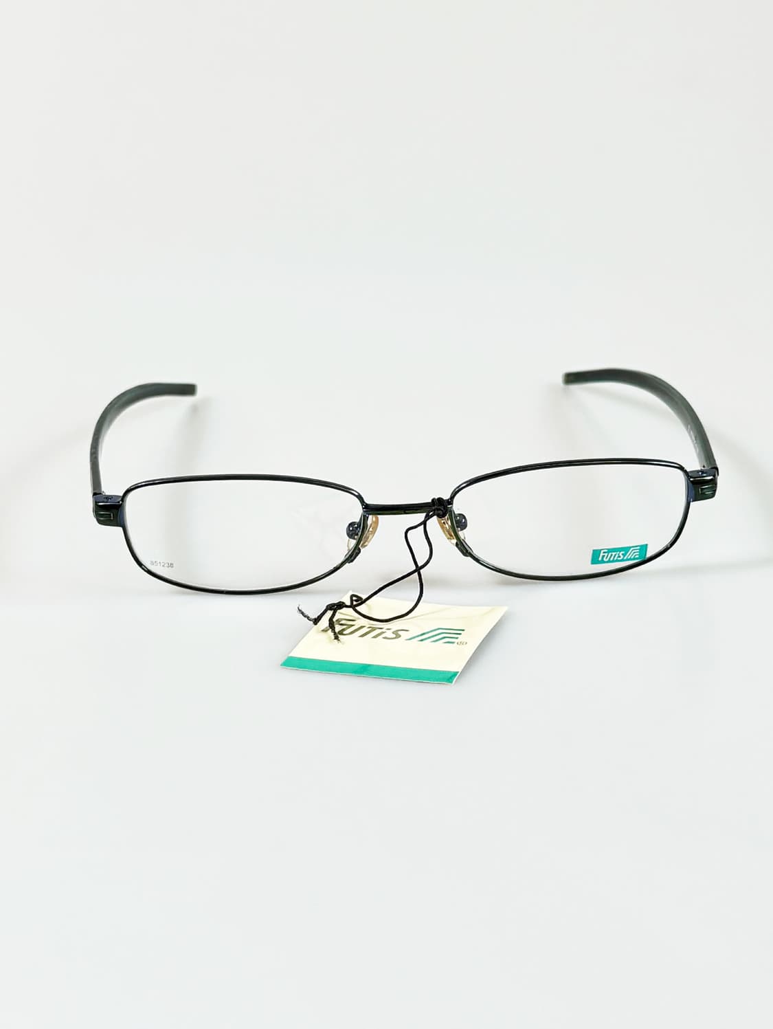 90s FUTIS 슬림 메탈 오벌 프레임 빈티지 안경 상품이미지2