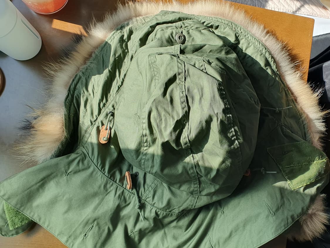 피쉬테일 개파카 라쿤퍼 후드 상품이미지3