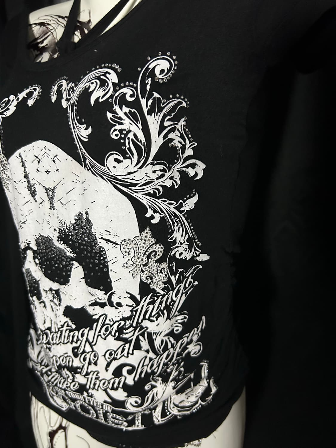 EGOIST cubic skull slim top 상품이미지3
