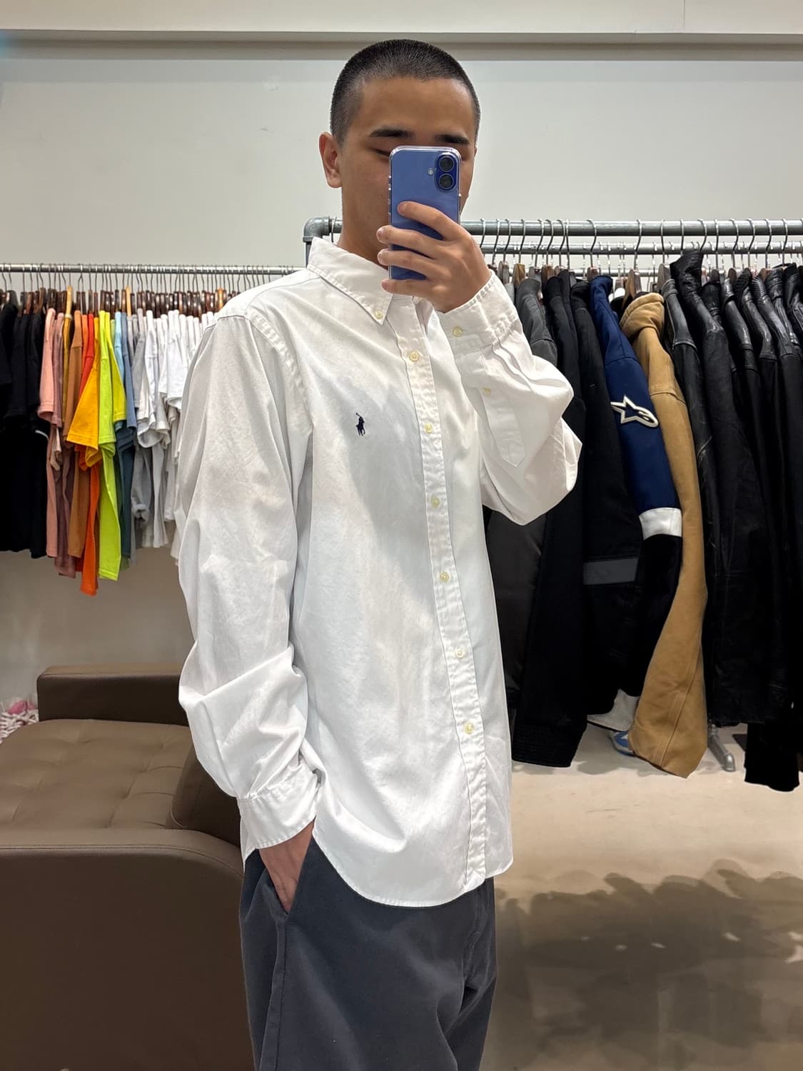 폴로 랄프로렌 셔츠 화이트  상품이미지5