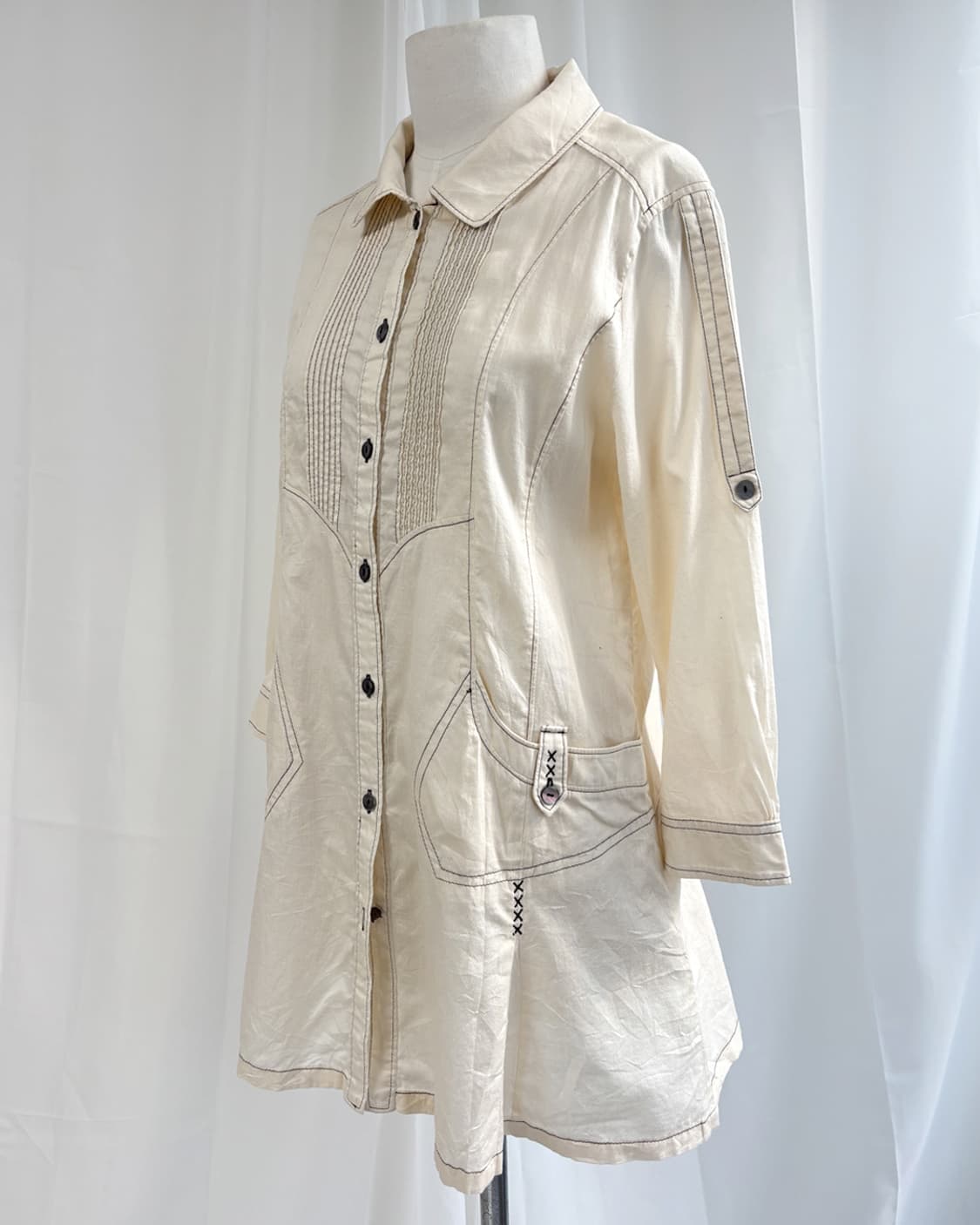 모어 버터 빈티지 디테일 원피스 재킷 상품이미지9