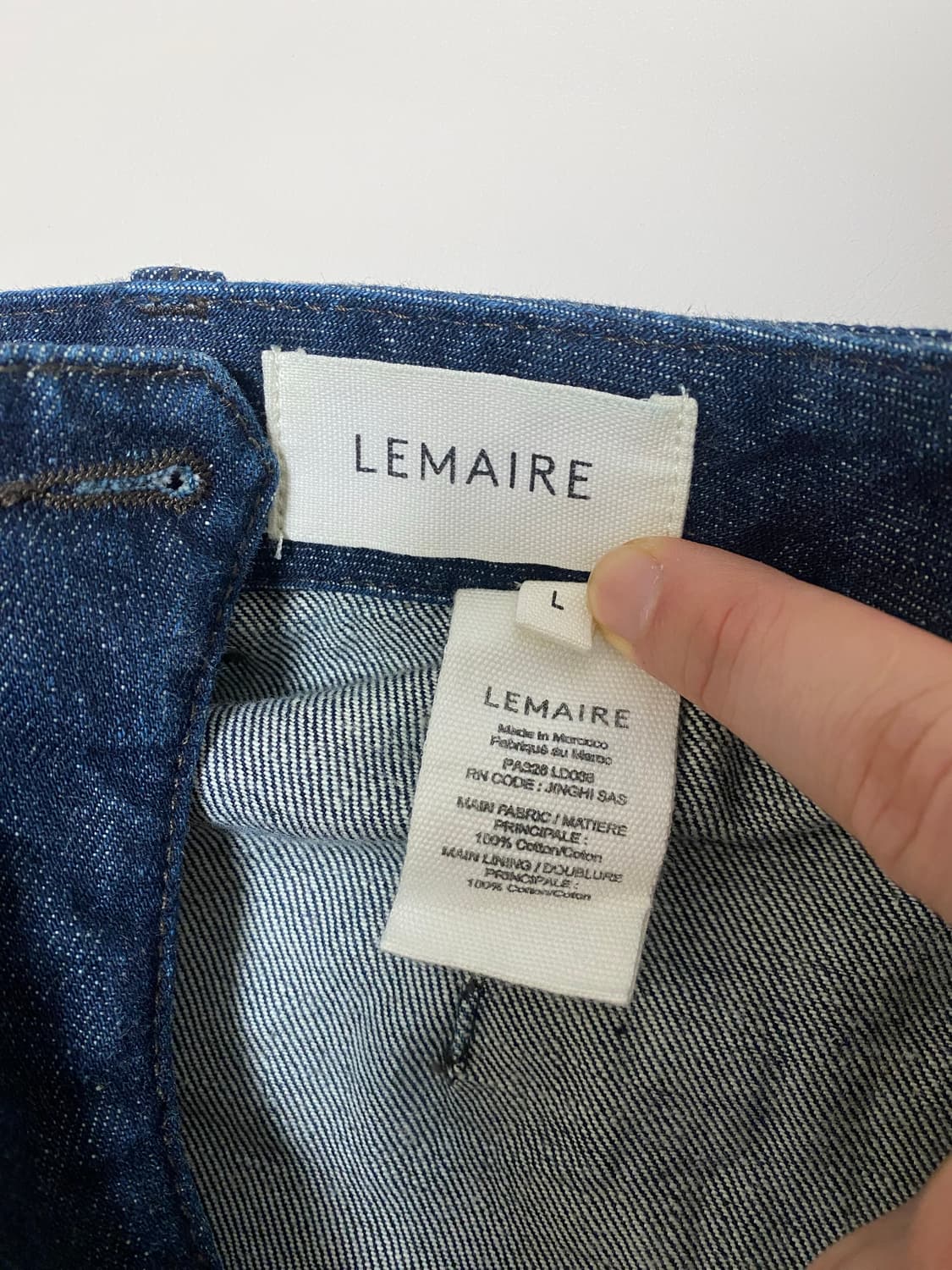 르메르 트위스트 벨티드 팬츠 인디고 L사이즈 판매합니다 상품이미지4