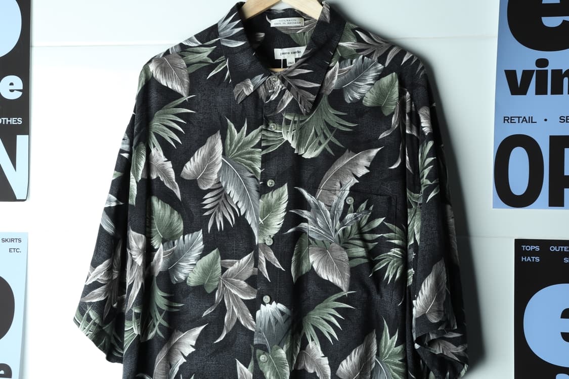 (2XL-3XL) 피에르가르뎅 반팔셔츠 남방 90S 년대 롱-H33095 상품이미지3