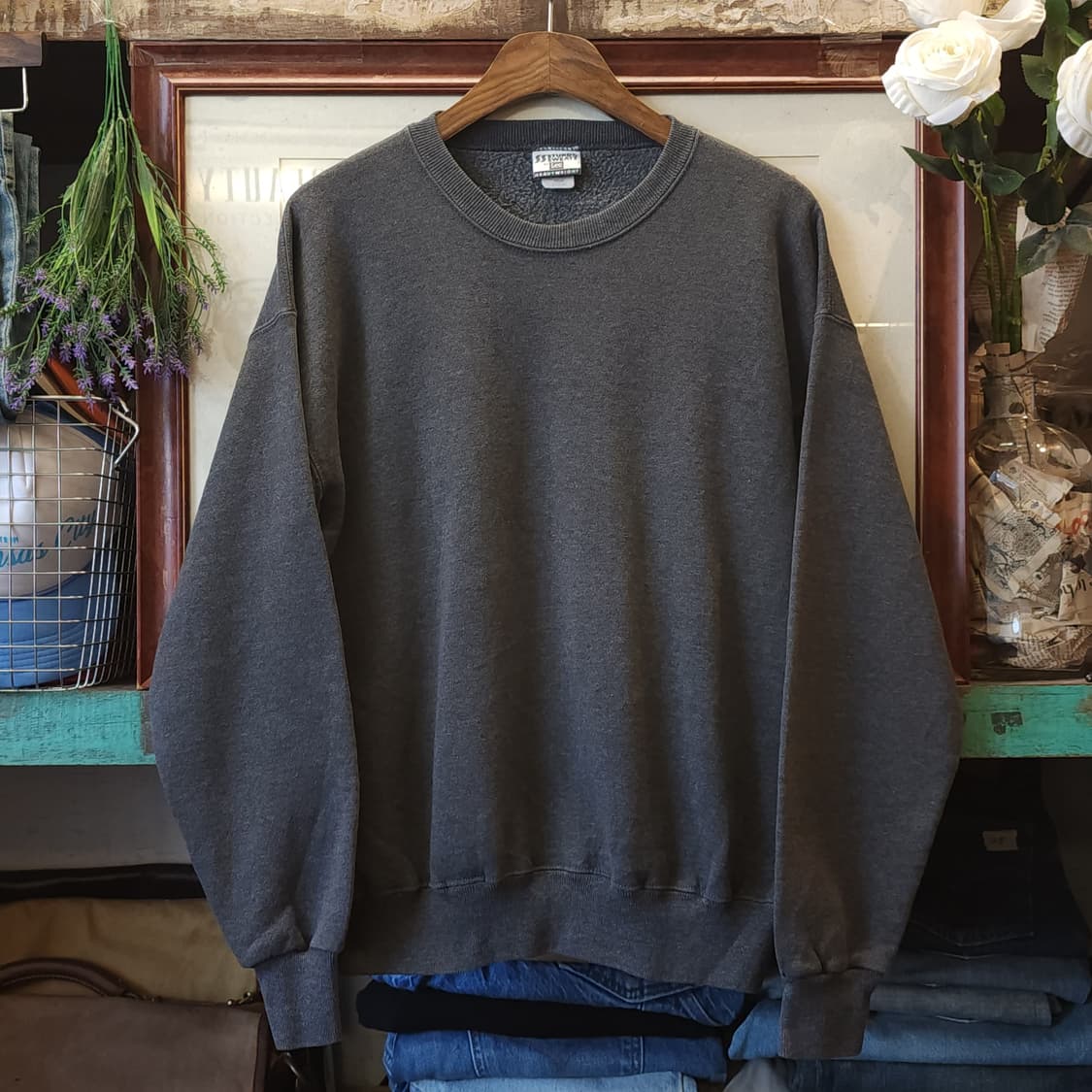 90s lee 빈티지 스웻셔츠 플레인 스웻셔츠 그레이 L 상품이미지1