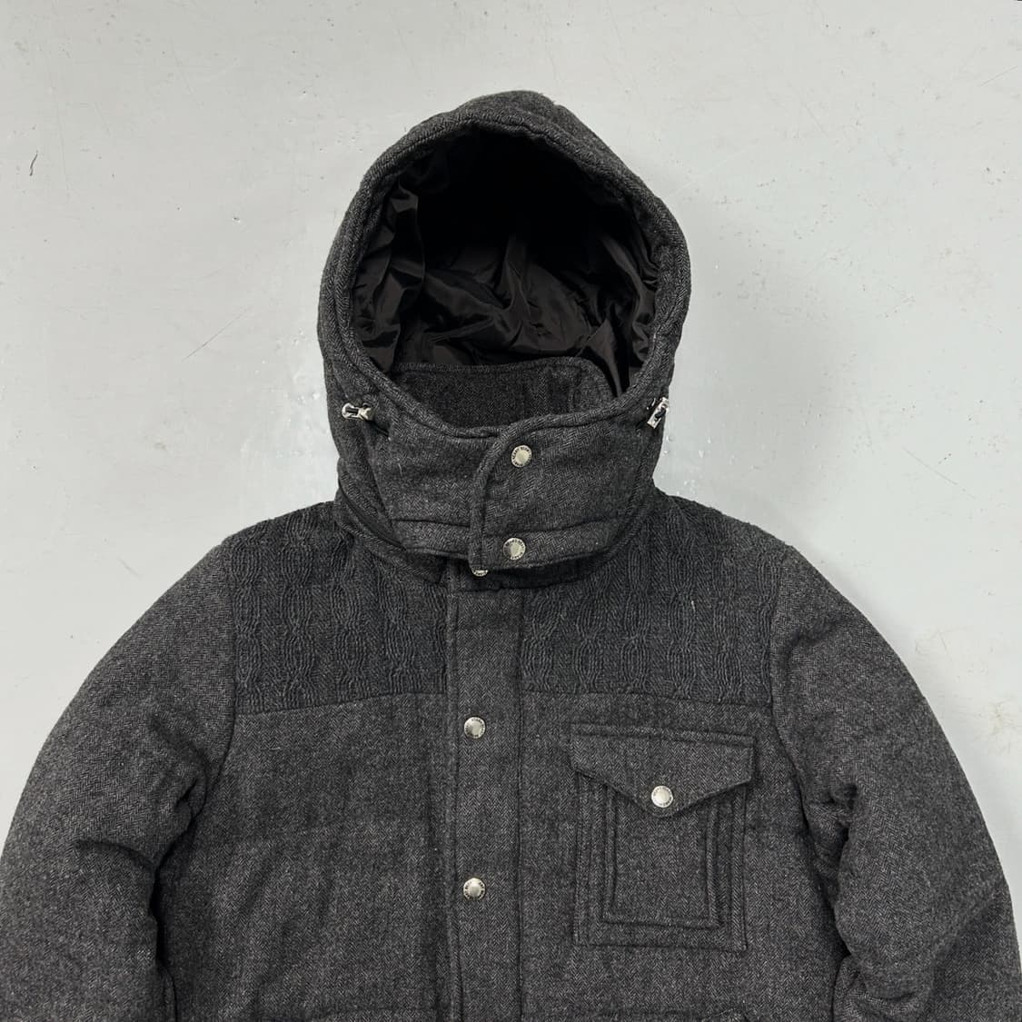 빔즈하트 헤링본 후드 패디드자켓  상품이미지2