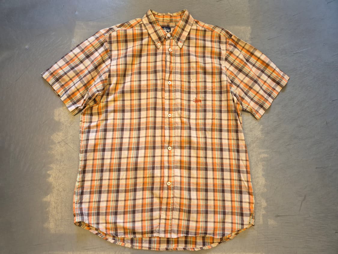 90s 스투시 체크 셔츠 상품이미지1