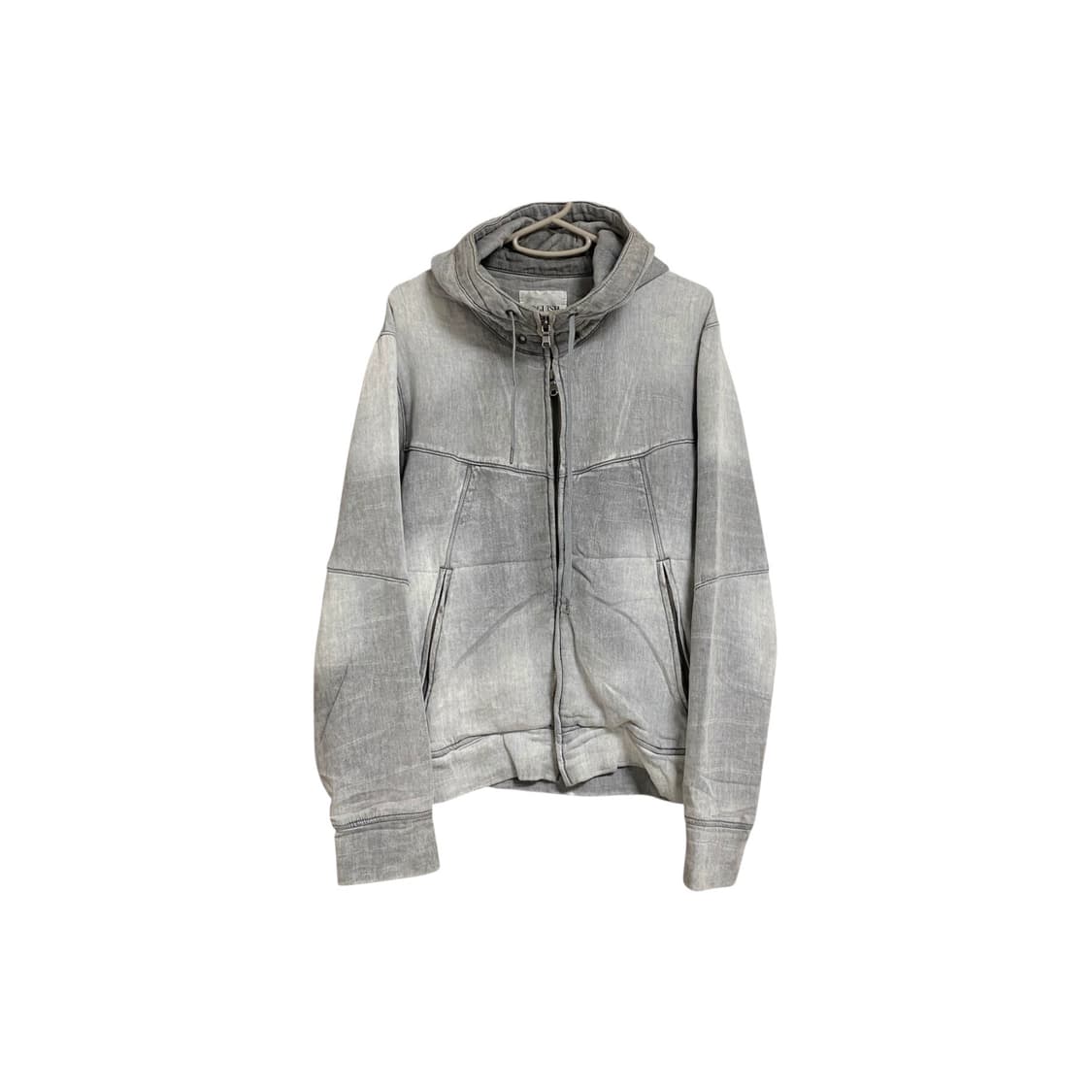 Gray washing 2way hood zip up 상품이미지1
