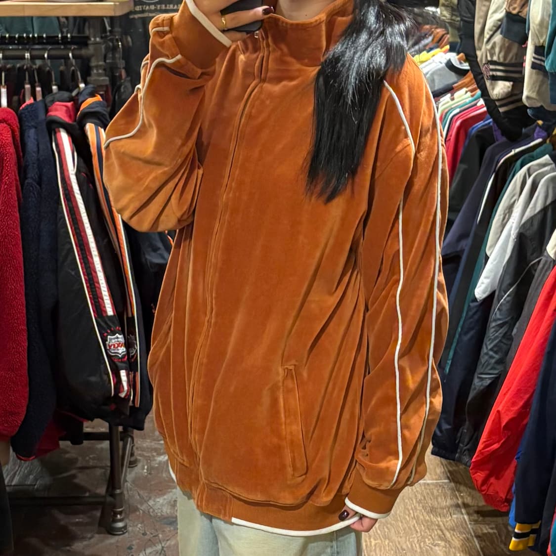 [HI] VTG 벨벳져지 오렌지 상품이미지3