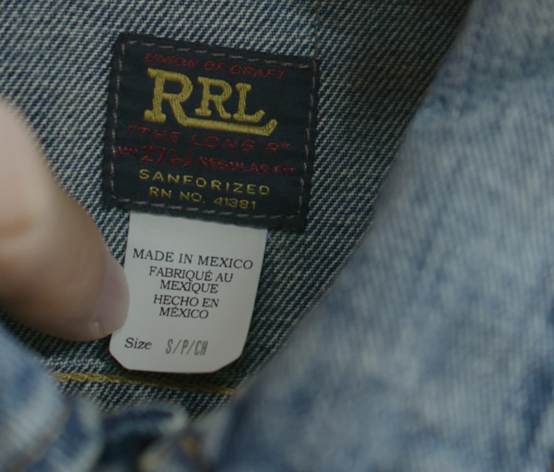rrl lot271 리랜드 데님 자켓 s 상품이미지3