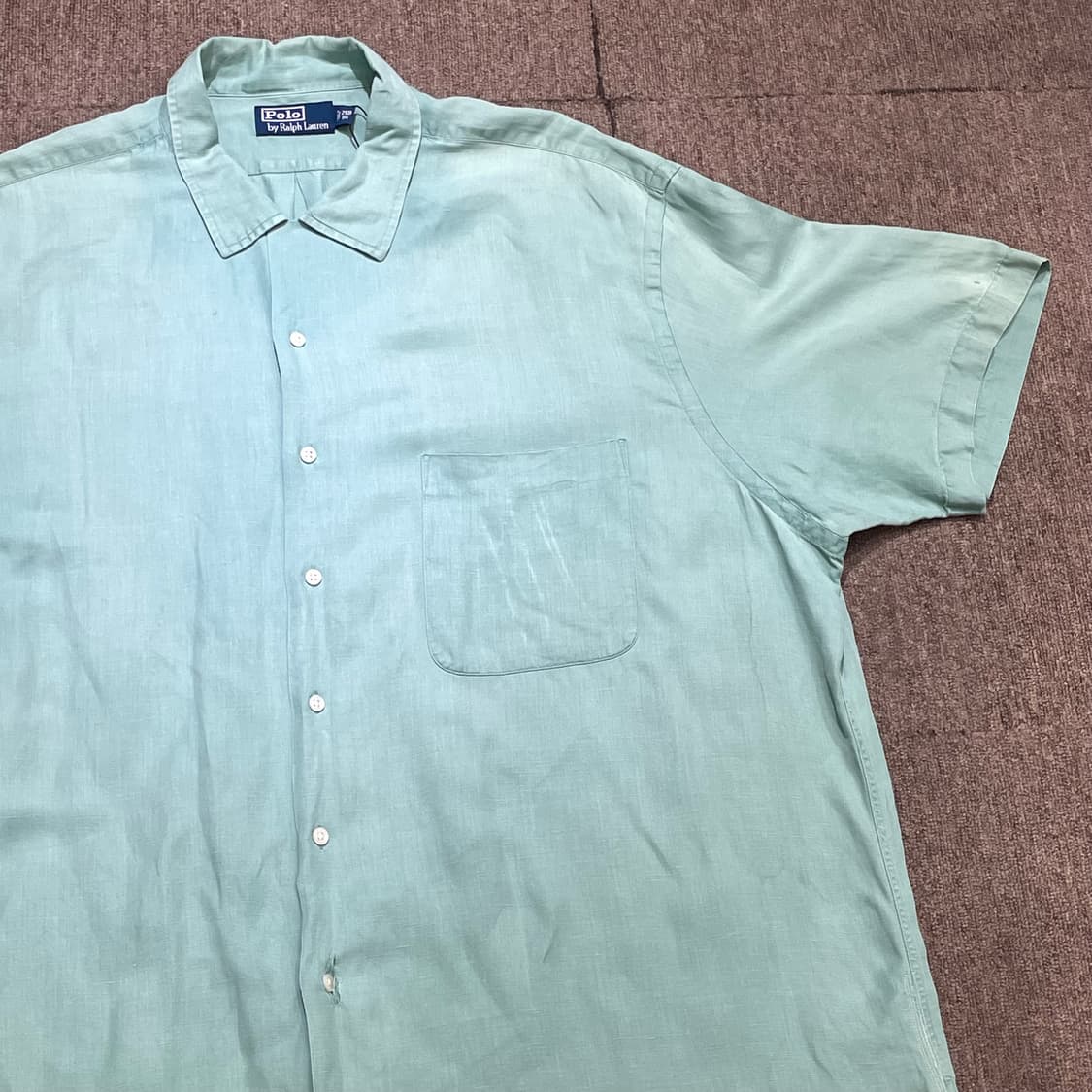 (2XB) 90‘s Big 린넨 실크 Levi's 리바이스  포켓 반팔 상품이미지5