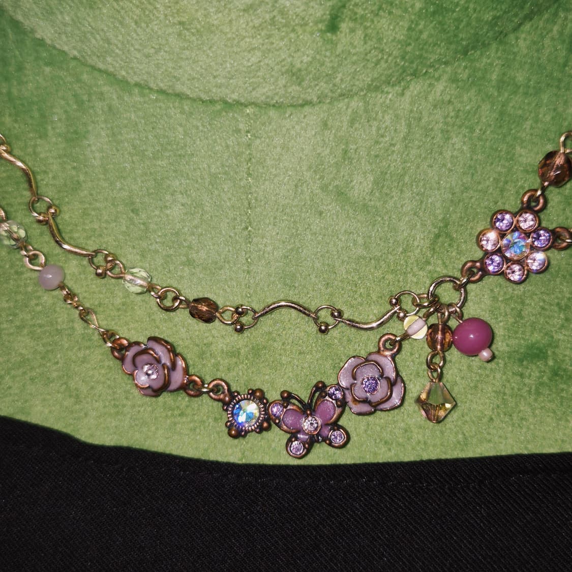 07s 안나수이 꽃잎&나비 레이어드 목걸이 상품이미지6