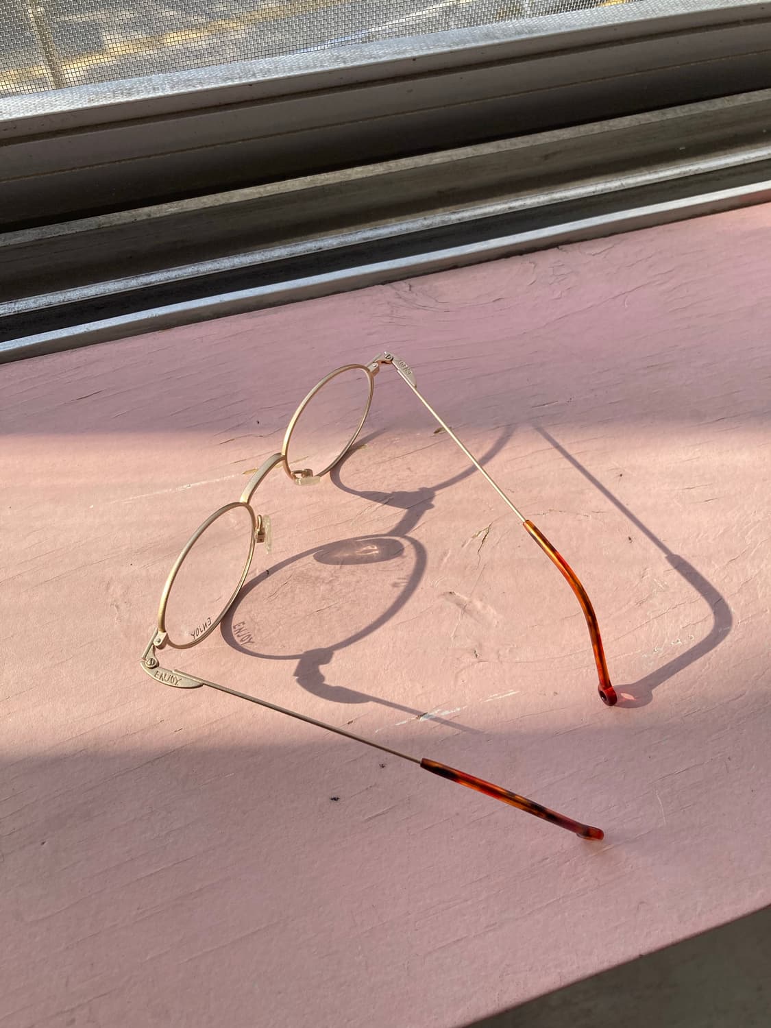 빈티지 오렌지 오벌 안경 상품이미지8