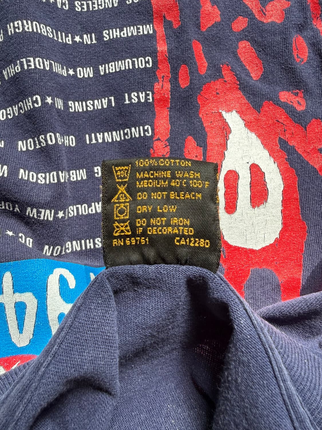 롤링스톤즈 1994s 부두라운지 투어 빈티지 티셔츠 상품이미지7