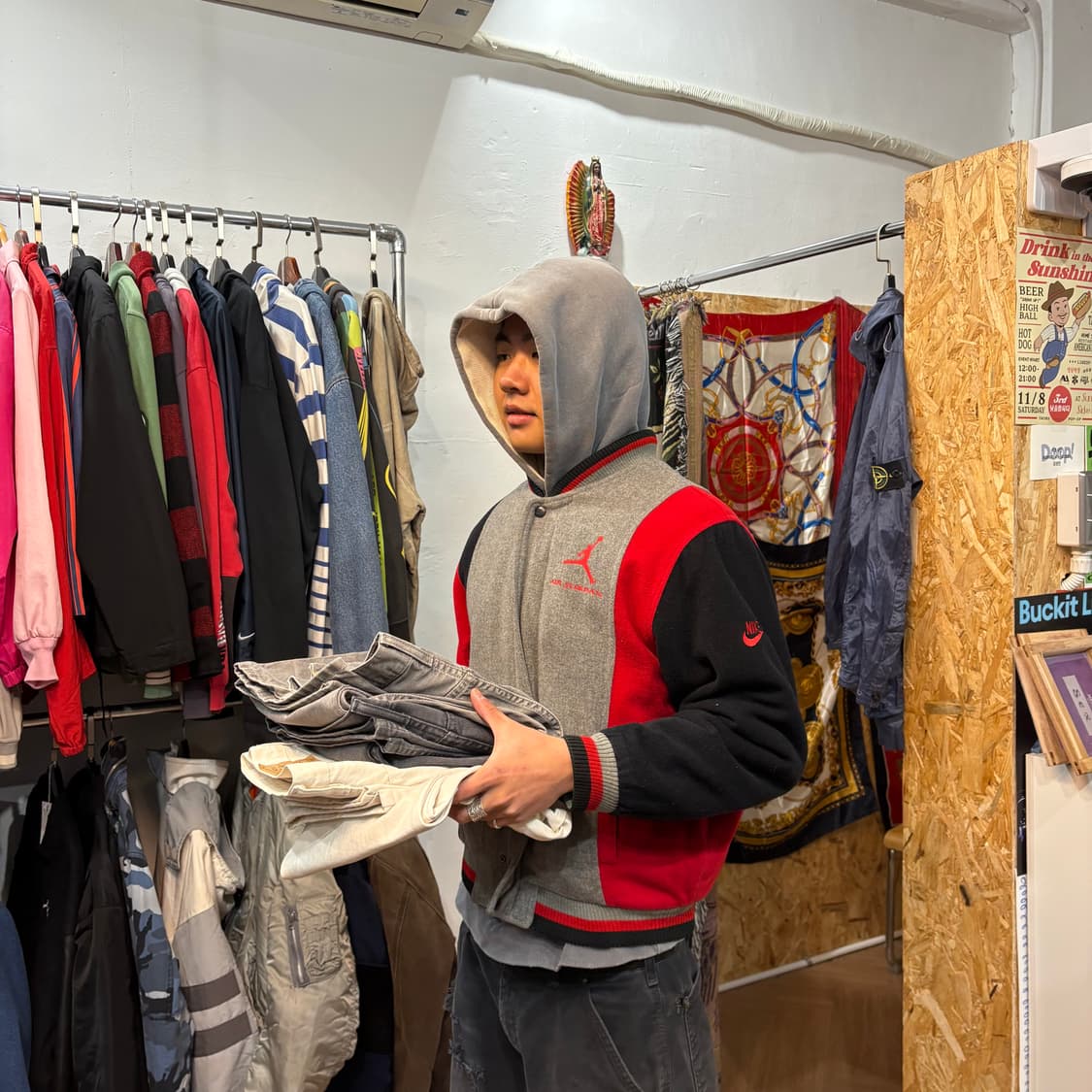 90s 나이키 조던 OG 울 바시티 자켓 상품이미지1