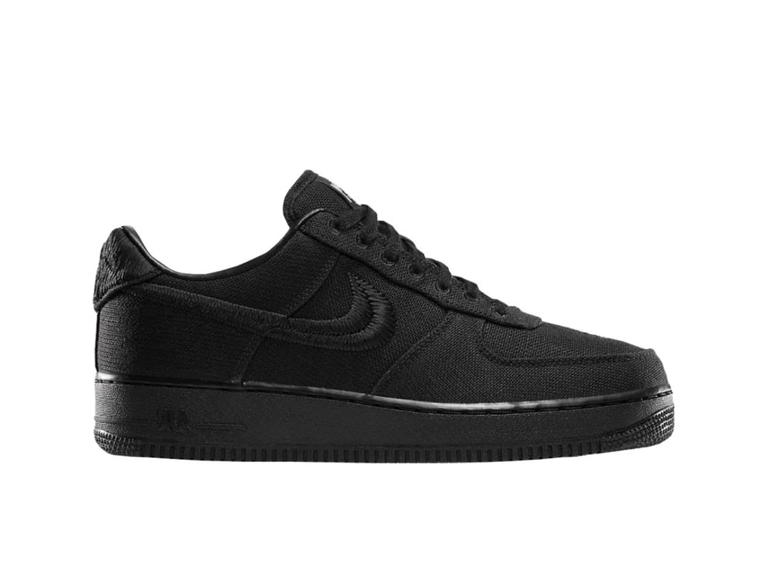 나이키xStussy air force1 low triple black 상품이미지1