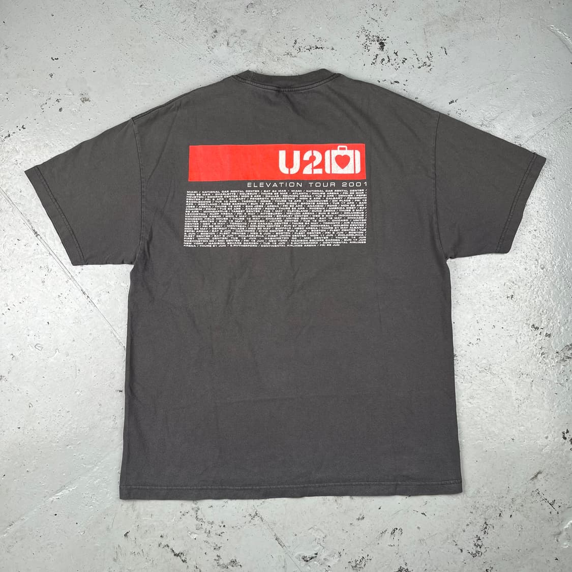 U2 2001 Elevation 투어 반팔티 상품이미지2